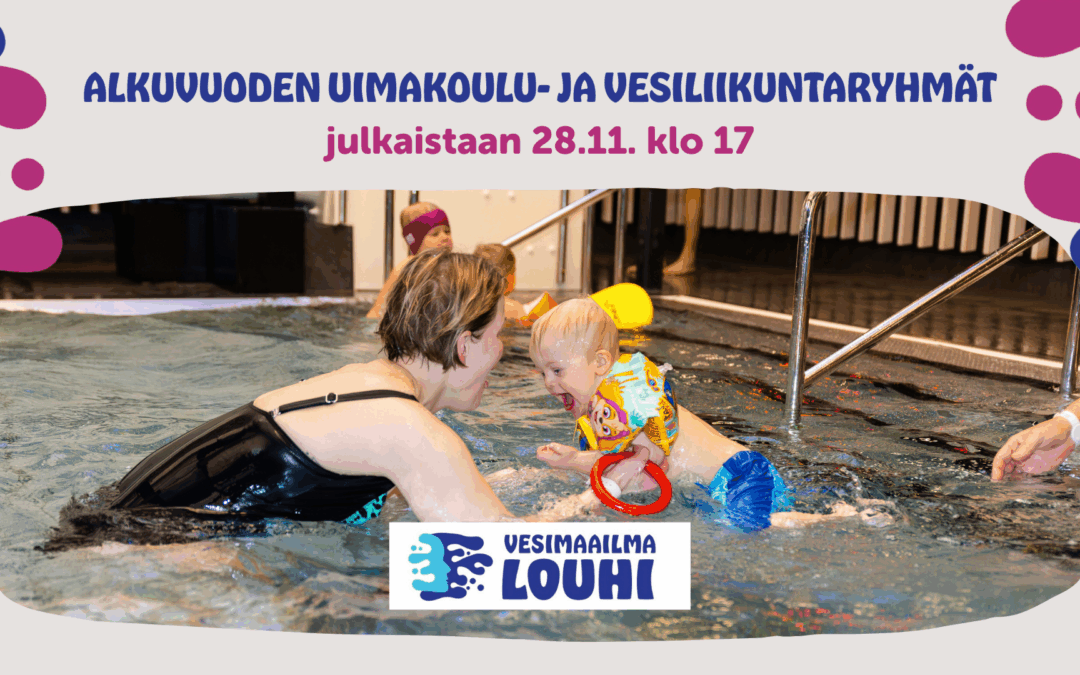 Alkuvuoden ryhmät julkaistaan 28.11. klo 17