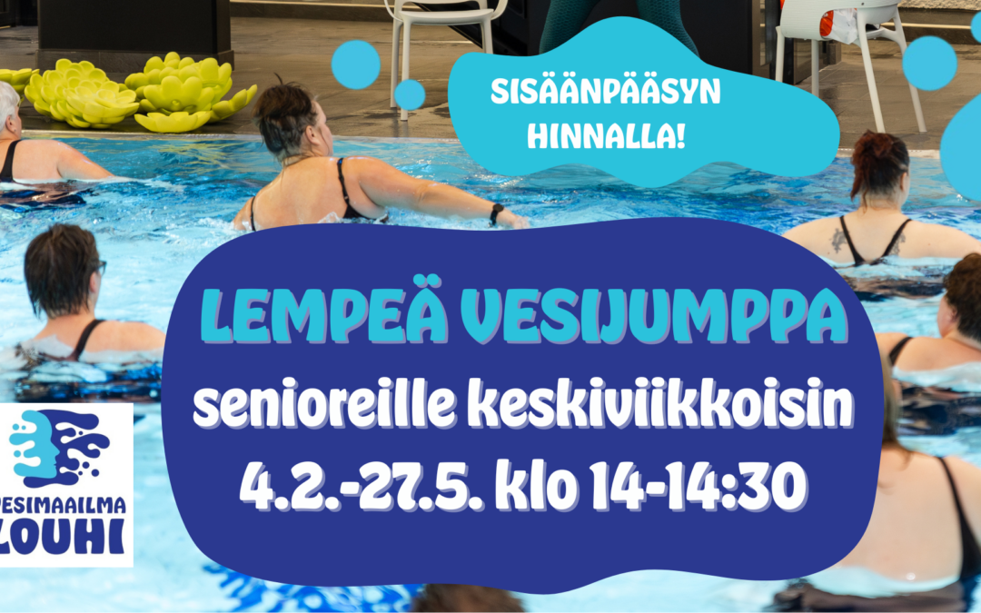 Lempeä vesijumppa senioreiden sisäänpääsyn hinnalla