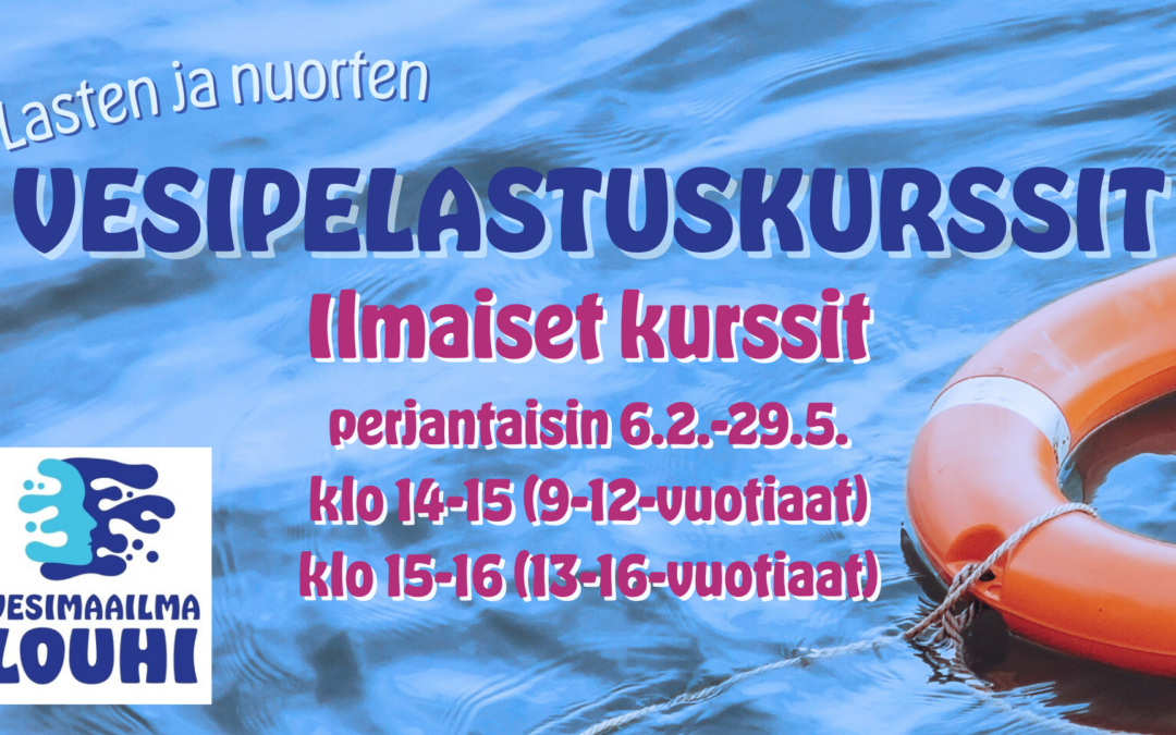 Vesipelastuskurssit lapsille ja nuorille veloituksetta