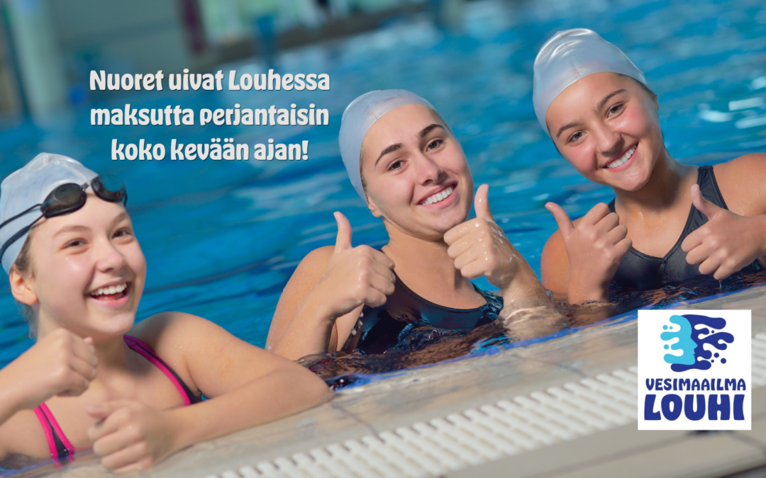 Nuorten maksuttomat uinnit perjantaisin